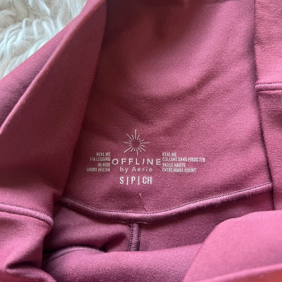 Aerie Offline Mauve Crossover Leggings - Picture 5 of 6